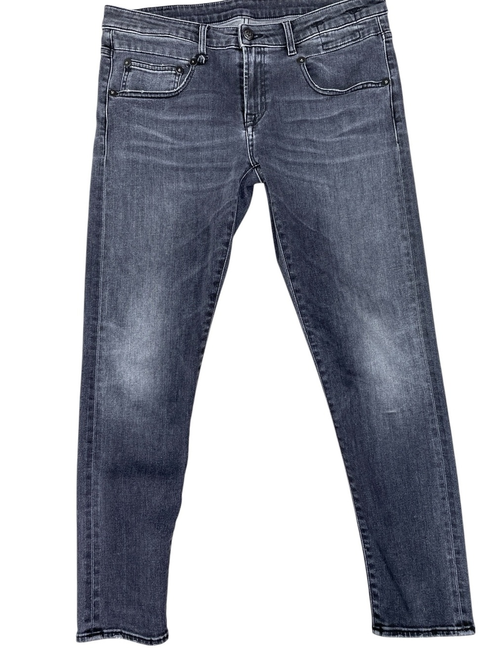 R13 Jeans Italy Boy Skinny Fit Denim Vintage Black Size 28